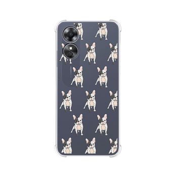 Funda Silicona Antigolpes Oppo A17 Diseño Perros 12 Dibujos