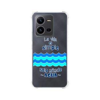 Funda Silicona Antigolpes Vivo X80 Lite 5g Diseño Agua Dibujos