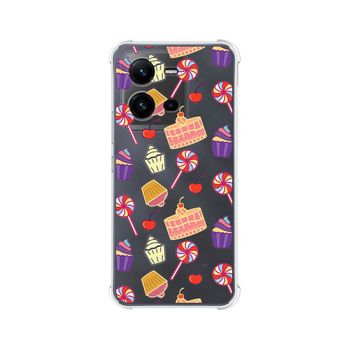 Funda Silicona Antigolpes Vivo X80 Lite 5g Diseño Dulces 01 Dibujos