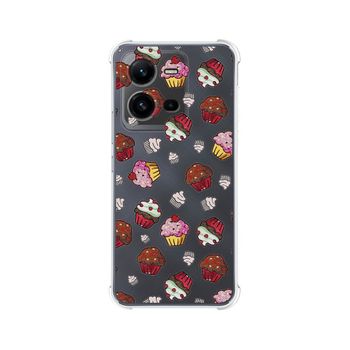 Funda Silicona Antigolpes Vivo X80 Lite 5g Diseño Muffins Dibujos