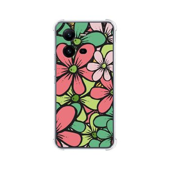 Funda Silicona Antigolpes Vivo X80 Lite 5g Diseño Flores 02 Dibujos