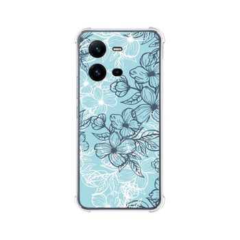 Funda Silicona Antigolpes Vivo X80 Lite 5g Diseño Flores 03 Dibujos