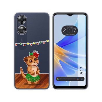 Funda Silicona Transparente Oppo A17 Diseño Suricata Dibujos