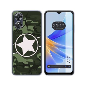 Funda Silicona Oppo A17 Diseño Camuflaje 01 Dibujos