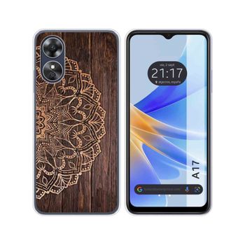 Funda Silicona Oppo A17 Diseño Madera 06 Dibujos