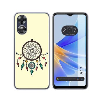 Funda Silicona Oppo A17 Diseño Atrapasueños Dibujos