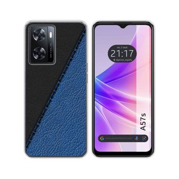 Funda Silicona Oppo A57s Diseño Cuero 02 Dibujos