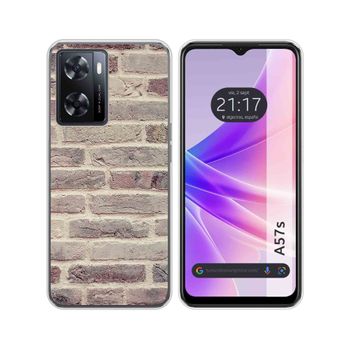 Funda Silicona Oppo A57s Diseño Ladrillo 01 Dibujos