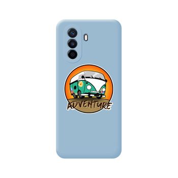 Funda Silicona Líquida Azul Huawei Nova Y70 Diseño Adventure Dibujos