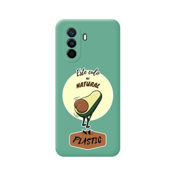 Funda Silicona Líquida Verde Huawei Nova Y70 Diseño Culo Natural Dibujos