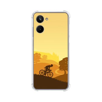 Funda Silicona Antigolpes Realme 10 4g Diseño Ciclista Dibujos