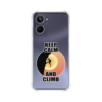 Funda Silicona Antigolpes Realme 10 4g Diseño Hombre Escalada Dibujos