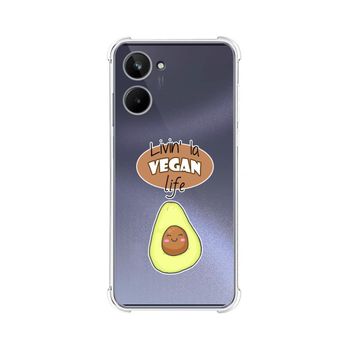 Funda Silicona Antigolpes Realme 10 4g Diseño Vegan Life Dibujos