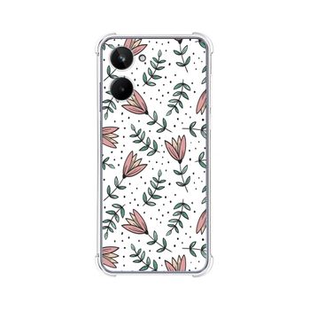 Funda Silicona Antigolpes Realme 10 4g Diseño Flores 01 Dibujos