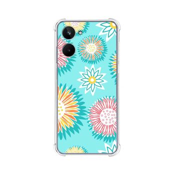 Funda Silicona Antigolpes Realme 10 4g Diseño Flores 05 Dibujos