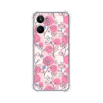 Funda Silicona Antigolpes Realme 10 4g Diseño Flores 07 Dibujos