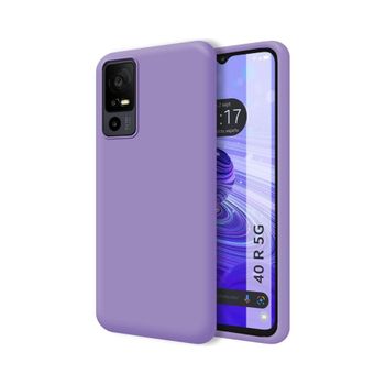 Funda Silicona Líquida Ultra Suave Tcl 40 Se Color Morada