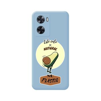 Funda Silicona Líquida Azul Oppo A57s Diseño Culo Natural Dibujos