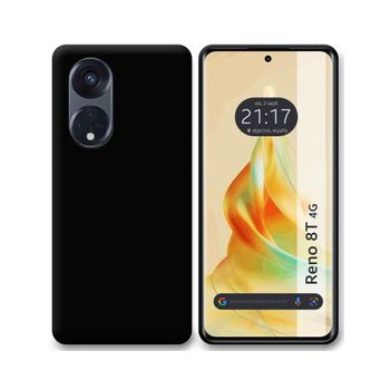 Funda Silicona Gel Tpu Negra Oppo Reno 8t 4g