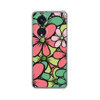 Funda Silicona Antigolpes Oppo Reno 8t 4g Diseño Flores 02 Dibujos