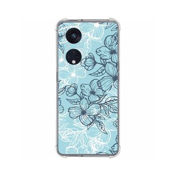 Funda Silicona Antigolpes Oppo Reno 8t 4g Diseño Flores 03 Dibujos