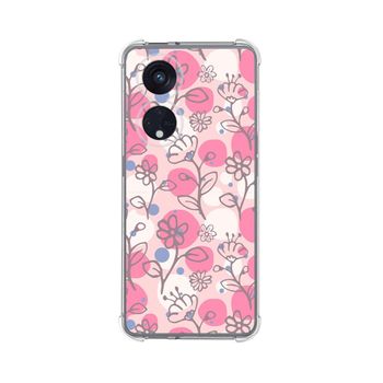 Funda Silicona Antigolpes Oppo Reno 8t 4g Diseño Flores 07 Dibujos