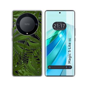 Funda Silicona Transparente Huawei Honor Magic 5 Lite 5g Diseño Jungla Dibujos