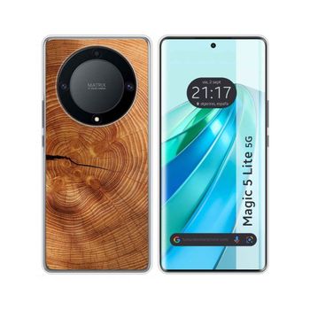 Funda Silicona Huawei Honor Magic 5 Lite 5g Diseño Madera 04 Dibujos