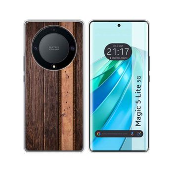 Funda Silicona Huawei Honor Magic 5 Lite 5g Diseño Madera 05 Dibujos