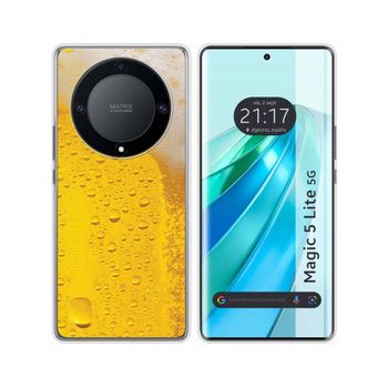 Funda Silicona Huawei Honor Magic 5 Lite 5g Diseño Cerveza Dibujos