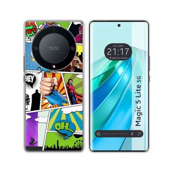 Funda Silicona Huawei Honor Magic 5 Lite 5g Diseño Comic Dibujos