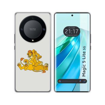 Funda Silicona Huawei Honor Magic 5 Lite 5g Diseño Leones Dibujos