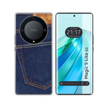 Funda Silicona Huawei Honor Magic 5 Lite 5g Diseño Vaquero Dibujos