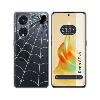 Funda Silicona Transparente Oppo Reno 8t 4g Diseño Araña Dibujos