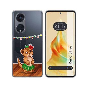 Funda Silicona Transparente Oppo Reno 8t 4g Diseño Suricata Dibujos