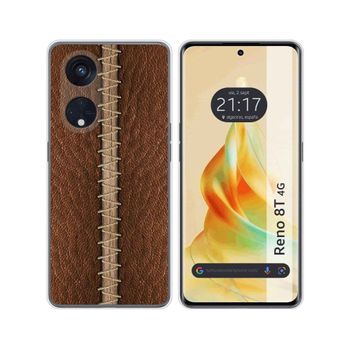 Funda Silicona Oppo Reno 8t 4g Diseño Cuero 01 Dibujos