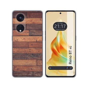 Funda Silicona Oppo Reno 8t 4g Diseño Madera 03 Dibujos