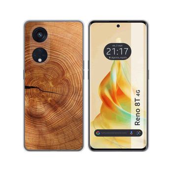 Funda Silicona Oppo Reno 8t 4g Diseño Madera 04 Dibujos