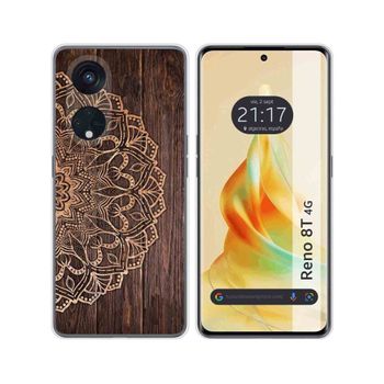 Funda Silicona Oppo Reno 8t 4g Diseño Madera 06 Dibujos