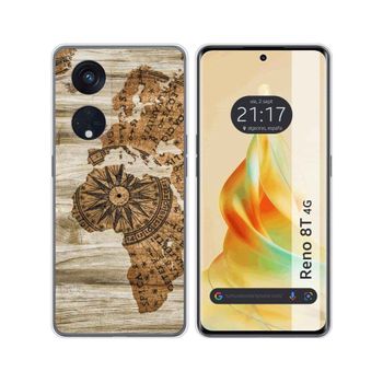 Funda Silicona Oppo Reno 8t 4g Diseño Madera 07 Dibujos