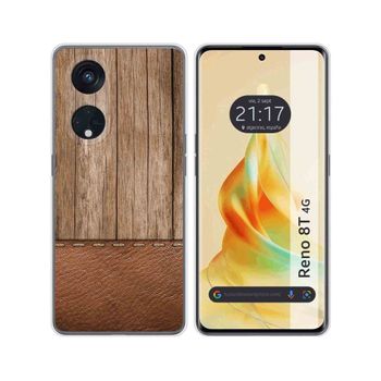 Funda Silicona Oppo Reno 8t 4g Diseño Madera 09 Dibujos