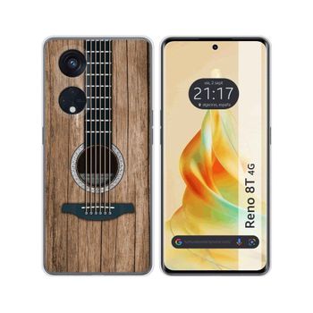 Funda Silicona Oppo Reno 8t 4g Diseño Madera 11 Dibujos