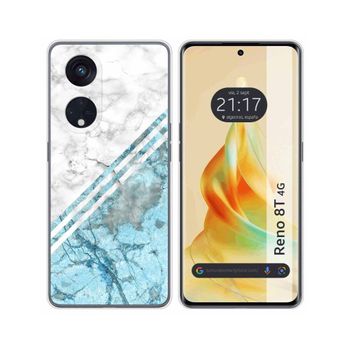 Funda Silicona Oppo Reno 8t 4g Diseño Mármol 02 Dibujos