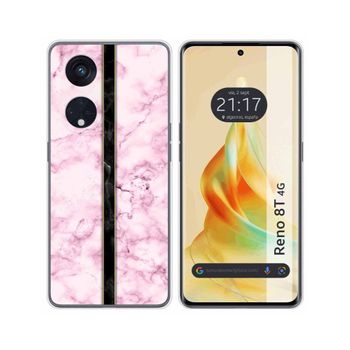 Funda Silicona Oppo Reno 8t 4g Diseño Mármol 04 Dibujos