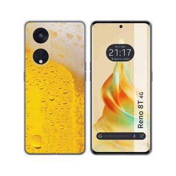 Funda Silicona Oppo Reno 8t 4g Diseño Cerveza Dibujos