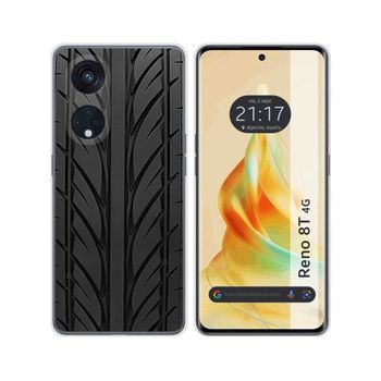 Funda Silicona Oppo Reno 8t 4g Diseño Neumatico Dibujos