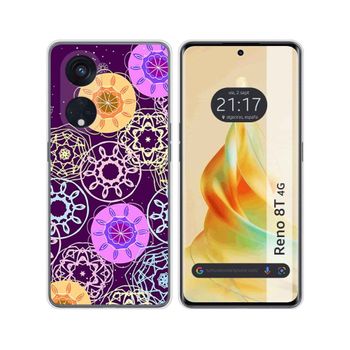 Funda Silicona Oppo Reno 8t 4g Diseño Radial Dibujos