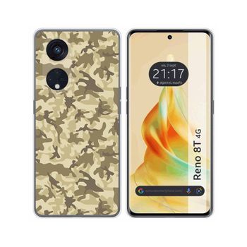 Funda Silicona Oppo Reno 8t 4g Diseño Sand Camuflaje Dibujos