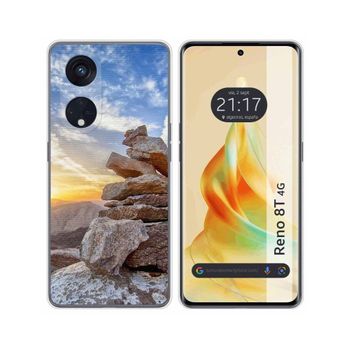 Funda Silicona Oppo Reno 8t 4g Diseño Sunset Dibujos