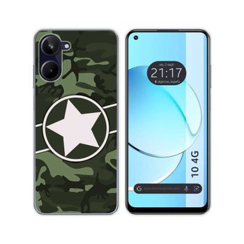 Funda Silicona Realme 10 4g Diseño Camuflaje 01 Dibujos